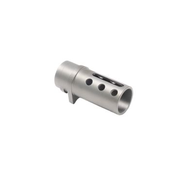 1911 COLT STYLE COM COMPENSATOR, "SLOT & DOT" BARREL BUSHING STYLE – CHROME DLC