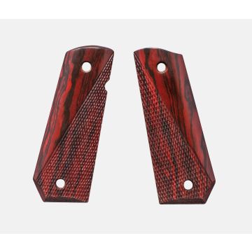 1911 Full Size Grips, Red Cocobolo, Ranger Cut, Carry Cut, Thin