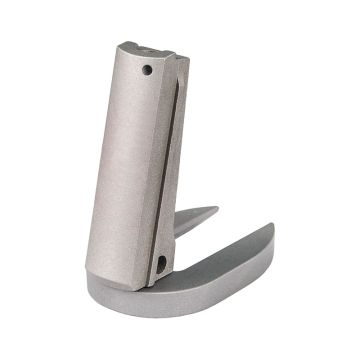 1911 Mainspring Housing + Mag-Well - Government, Plain, Stainless Matte