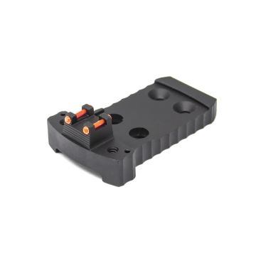 1911 Red Dot Base Plate (Holosun / Fusion) - Light-weight Aluminum - Black