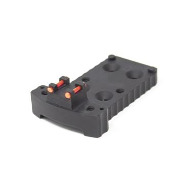1911 RMR Base Plate (Trijicon Style) -Light-Weight Aluminum -Black, Fiber Optic