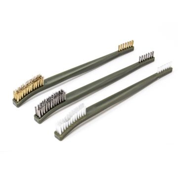 3-Pack Dual-Tipped Cleaning Brushes for Gunsmithing Applications