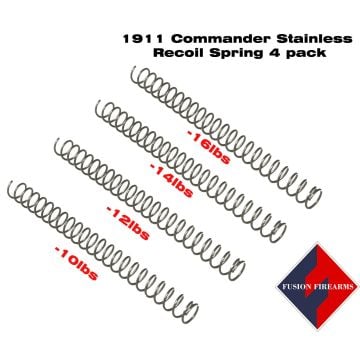 Commander 1911 Recoil Spring 4 pack - Stainless Steel, Lower Calibers