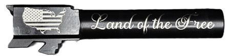 Land of The Free Logo Combat Armory barrel Fits Glock 19 9mm Match Grade Barrel — image 2