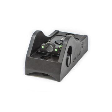 Tactical Rear Shotgun Sight, Screw in - Green Fiber Optic Ghost Ring